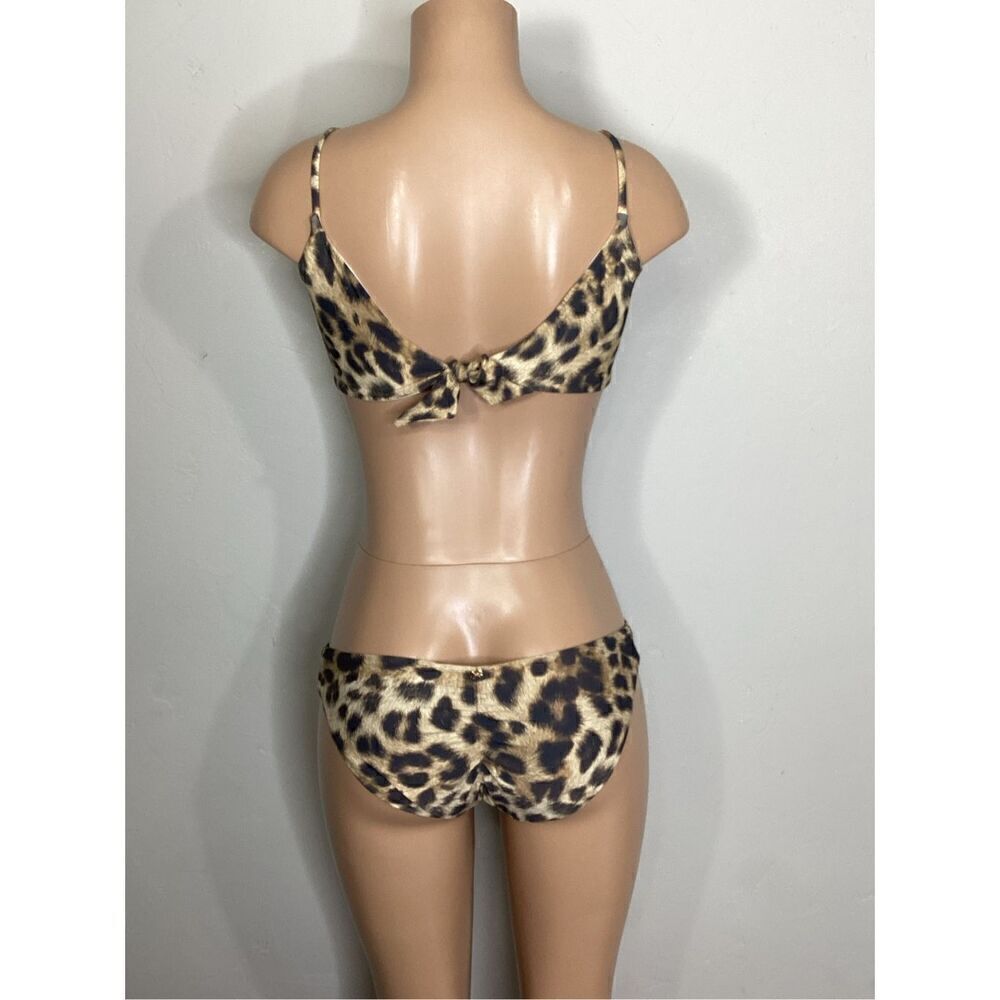 New. Pilyq/PQ Jungle reversible tie front bikini. M-Top/L-bottom. Retails$169 - Picture 11 of 16